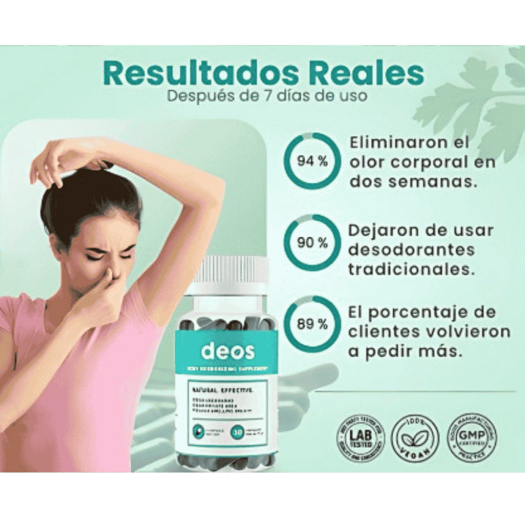 Deos™ Desodorante Corporal 100 % Natural